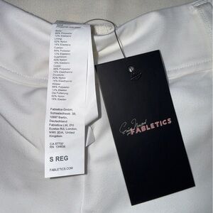 Fabletics White Trousers with Belt Loops